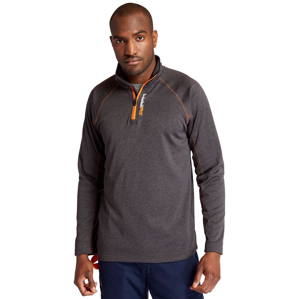 Moletom Masculino - Timberland Pro® Understory Quarter-Zip Fleece - XEMAW8472 - Cinzentas Escuro